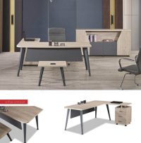 Kompakt tasarımlı modern ofis personel masası.