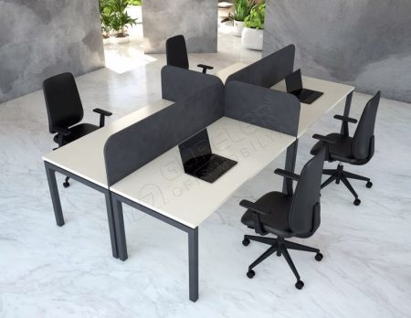 Bölmeli ofis çoklu çalışma masası.